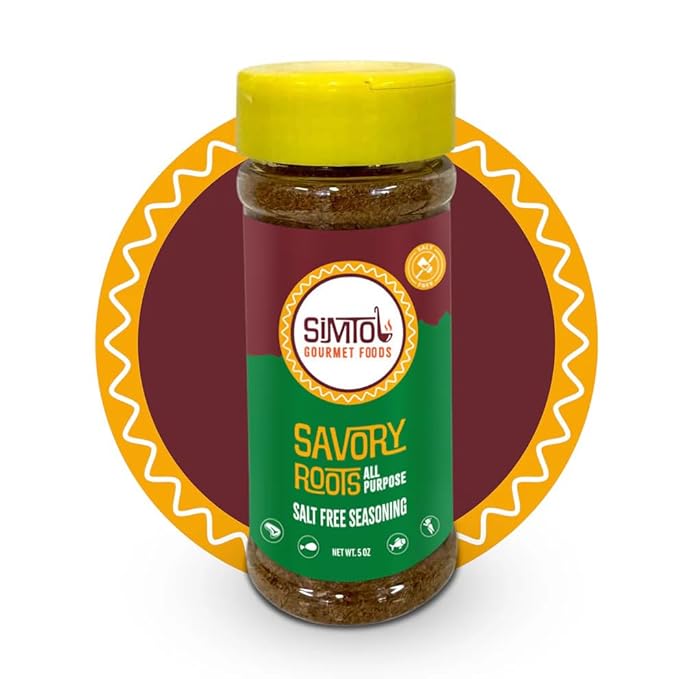Simtol Foods Savory Roots All Purpose Salt Free Seasoning ??Premium Sodium-Free Seasoning Blend for