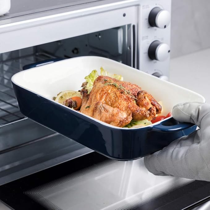 Sweejar Ceramic Bakeware Set, Rectangular Baking Dish for Cooking, Kitchen, Cake Dinner, Banquet