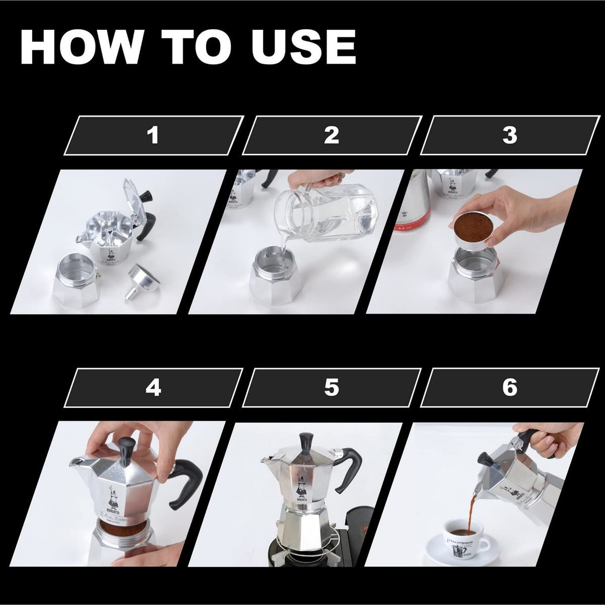 Bialetti - Moka Express: Iconic Stovetop Espresso Maker, Makes Real Italian Coffee, Moka Pot 1 Cup