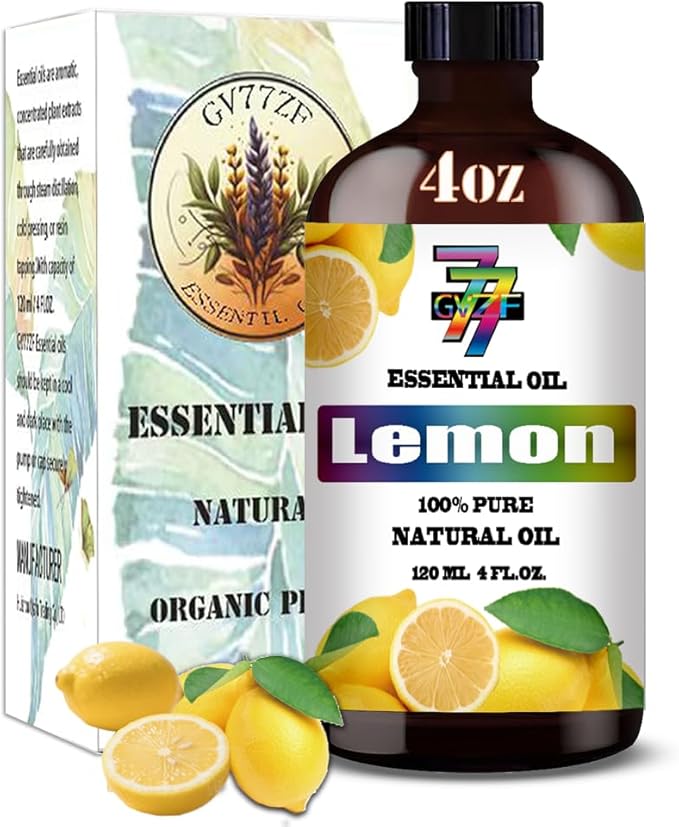 Lemon Essential Oil (4 oz/120 ml) ??Lemon Oils for Aromatherapy, diffusers, humidifiers, Home