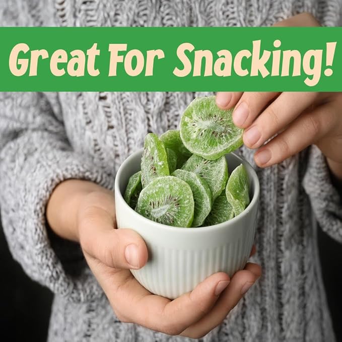 Sincerely Nuts Dried Kiwi Slices (1 LB)-Vegan, Gluten-Free, and Kosher Certified- Satisfying and