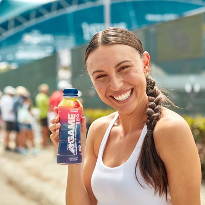 A-GAME Sports Drink, Strawberry Lemonade, The Ultimate Hydration Sports Beverage for Athletes, 8