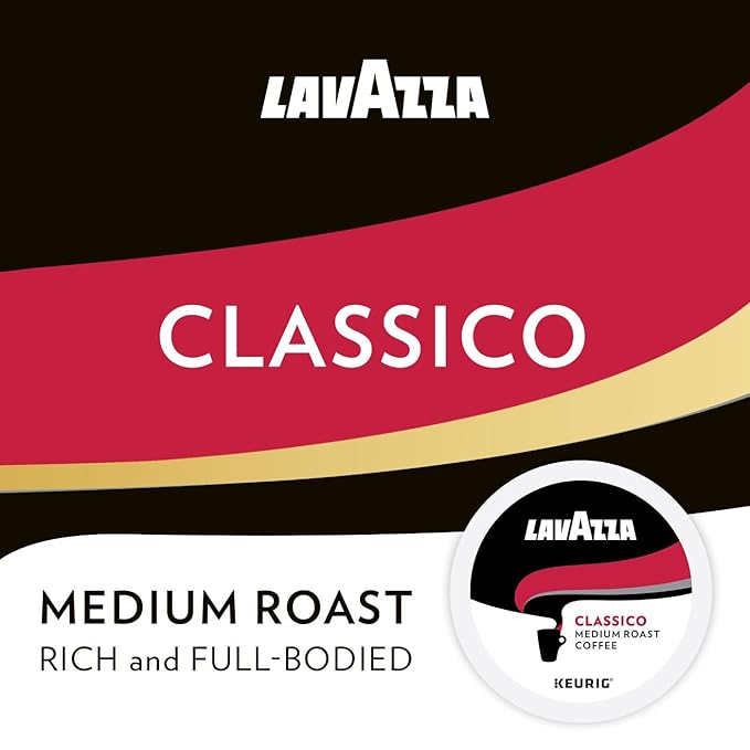 Lavazza Classico Single-Serve Coffee K-Cup® Pods for Keurig® Brewer, Medium Roast, Caps Classico