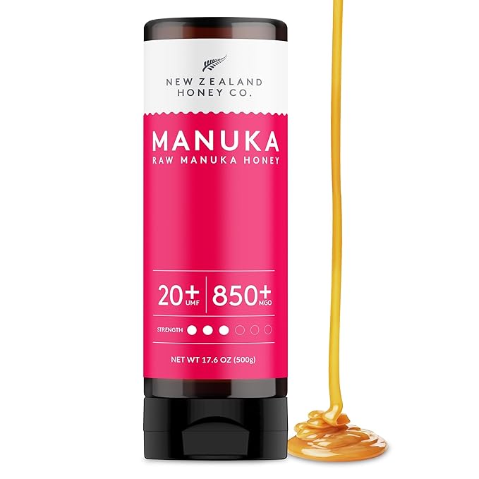 New Zealand Honey Co. Pure Manuka Honey UMF 20+ Squeezy | 500g | 17.6oz | Squeezable UMF Manuka