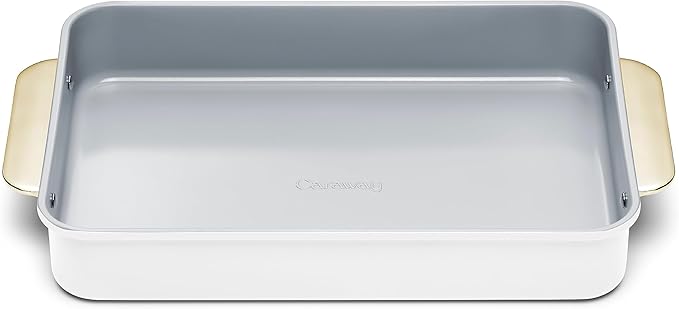 Caraway Non-Stick Ceramic 9?�x13??Rectangle Pan - Naturally Slick Ceramic Coating - Non-Toxic, PTFE