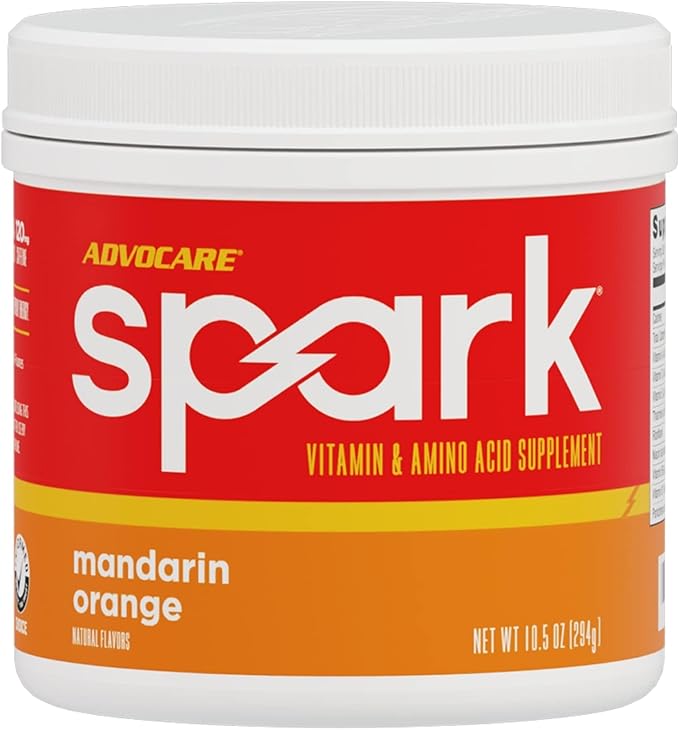 AdvoCare Spark Vitamin & Amino Acid Supplement - Focus & Energy Drink Powder Mix with Vitamin A