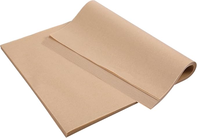 200 Pcs Large Parchment Paper Sheets for Baking, 13 x 18 Inch Brown Unbleached Precut Nonstick