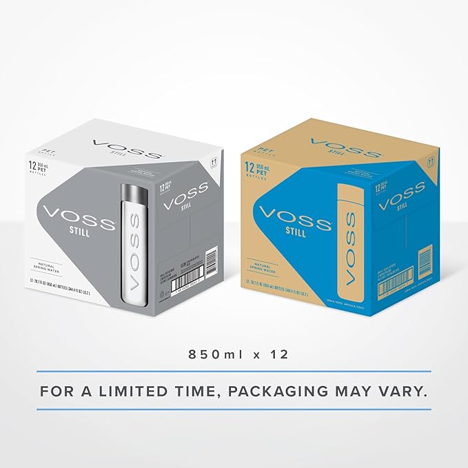 VOSS Premium Still Bottled Natural Water - BPA-Free - High Grade PET - Recyclable Plastic Bottles