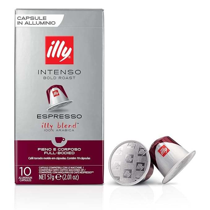 Illy Espresso Compatible Capsules - Single-Serve Coffee Capsules & Pods - Intenso Dark Roast