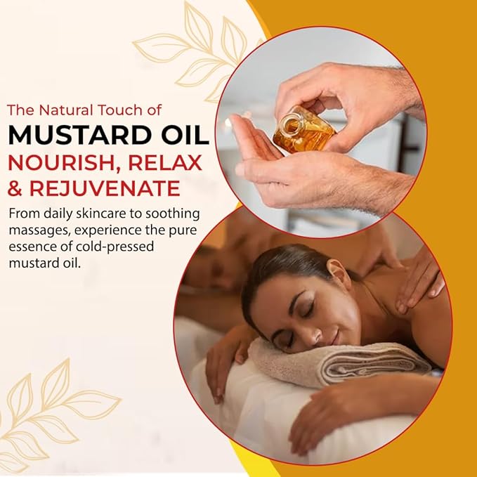 Darsa Organics Cold-Pressed Mustard Oil 16.9 oz (500ml) ??USDA Organic, Unrefined & Chemical-Free