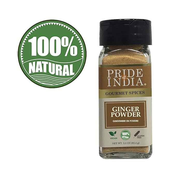 Pride of India – Ginger Fine Ground – Gourmet Spice – Blends Well – Good for Cooking/Baking/Tea &