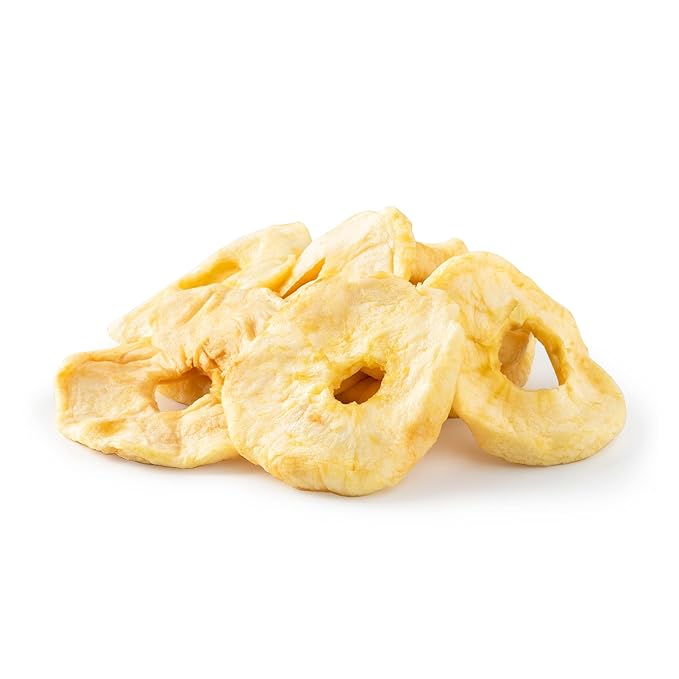 NUTS U.S. - Dried Apple Rings | No Added Sugar | No Artificial Color | Chewy Texture | NON-GMO |