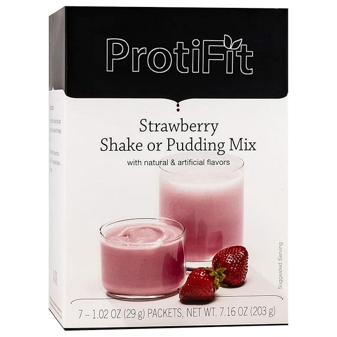 PROTIFIT - High Protein Pudding/Shake Mix, 15g Protein, Low Calorie, Low Fat, Low Carb, Aspartame