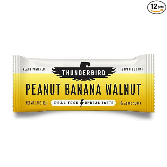 Thunderbird Bars Energy Snack, Gluten-Free with Protein, Healthy Real Food, Vegan Non-GMO, No Added