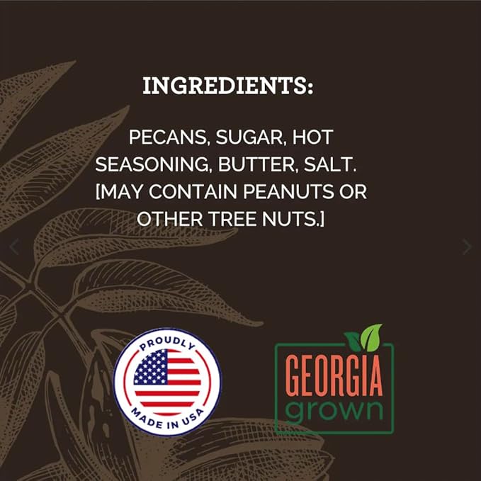HUDSON PECAN COMPANY: Sweet Heat Georgia Pecans | Perfectly Balanced Roasted Sweet Flavor with a