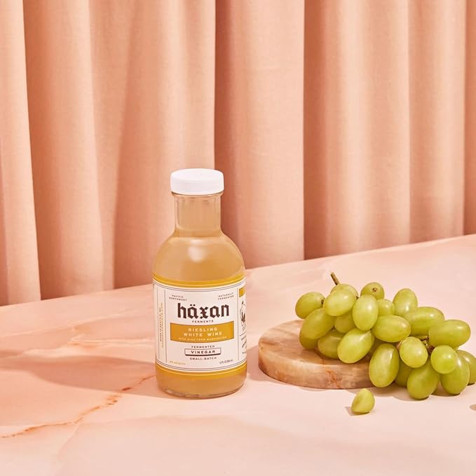 Haxan Ferments Riesling White Wine Vinegar - 5% Acidity, Unpasteurized & Slow-Fermented | Made from