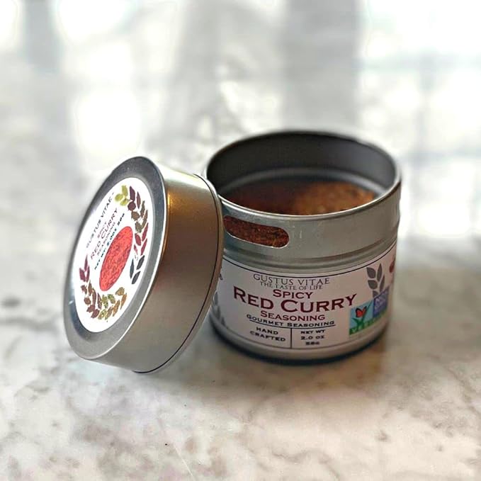 Spicy Red Curry Seasoning | Authentic Artisanal Spice Blend | All Natural, Non GMO | Hand Made in
