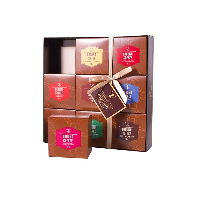 Coffee Gifts - Gourmet Coffee Gift Set |9 Ground Coffee Assortment Gift Set |Coffee Sampler Gift