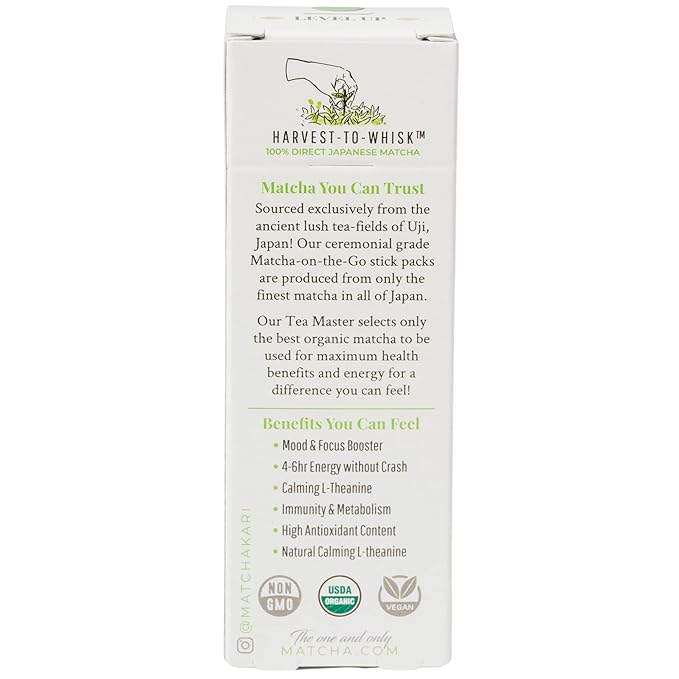 Matcha Green Tea Powder Single Serving Sticks, Dr. Weil's Ceremonial Organic Matcha Powder Singles