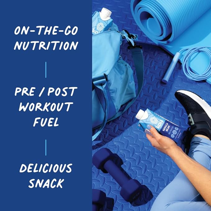 Koia Plant Based Protein Shake, Vanilla Bean, 20g Protein, 3g Sugar, 6g Prebiotic Fiber, 21