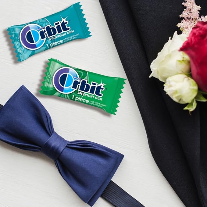 ORBIT Peppermint, Spearmint, & Wintermint Assorted Sugar Free Chewing Gum Bulk Pack, 13.4 oz