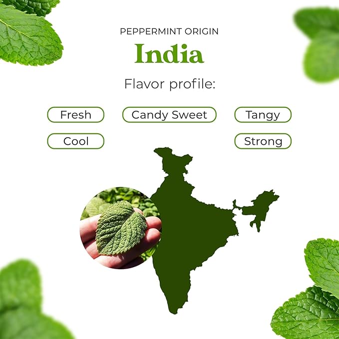 Sun Essential Oils - Peppermint Essential Oil (4 oz) with Dropper for Diffuser, Humidifier, Skin &