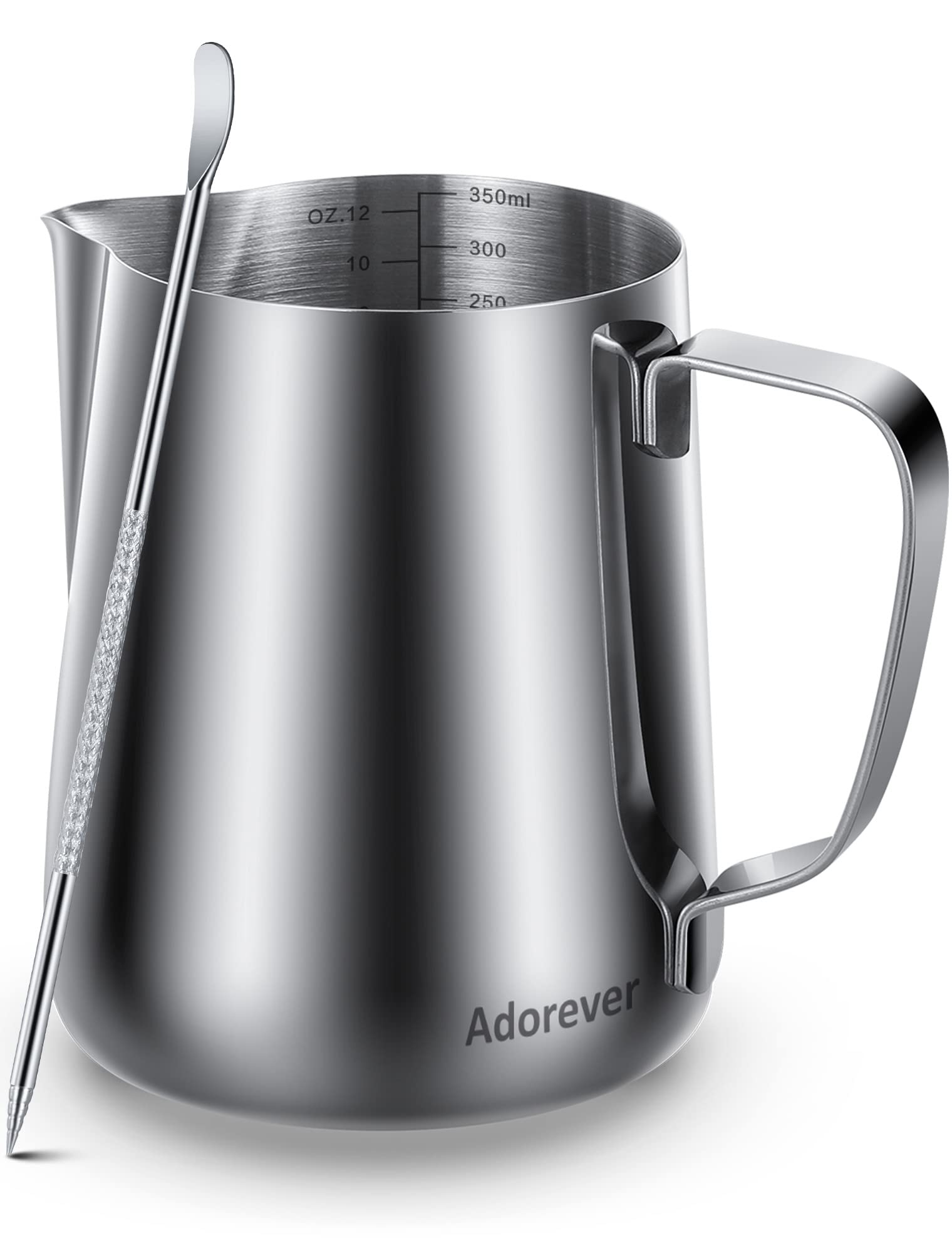 Adorever Stainless Steel Milk Frothing Pitcher – 8.5 oz