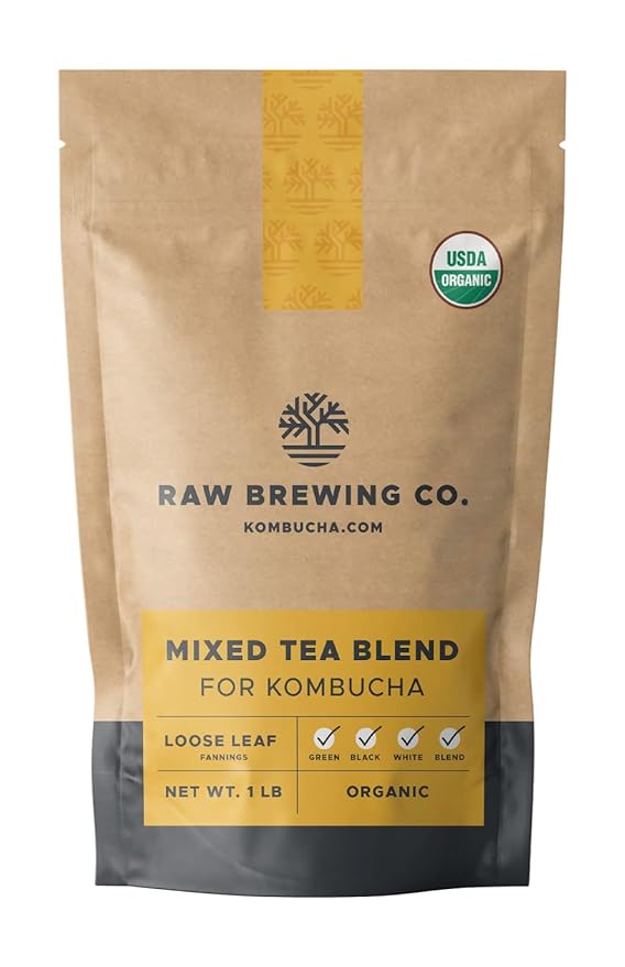 Kombucha.com Certified Organic Loose Leaf Tea - Kombucha Brewing Blends (Mixed Tea Blend, 8 Ounce).