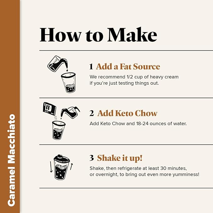 KETO CHOW CARAMEL MACCHIATO - 1 MEAL PACK