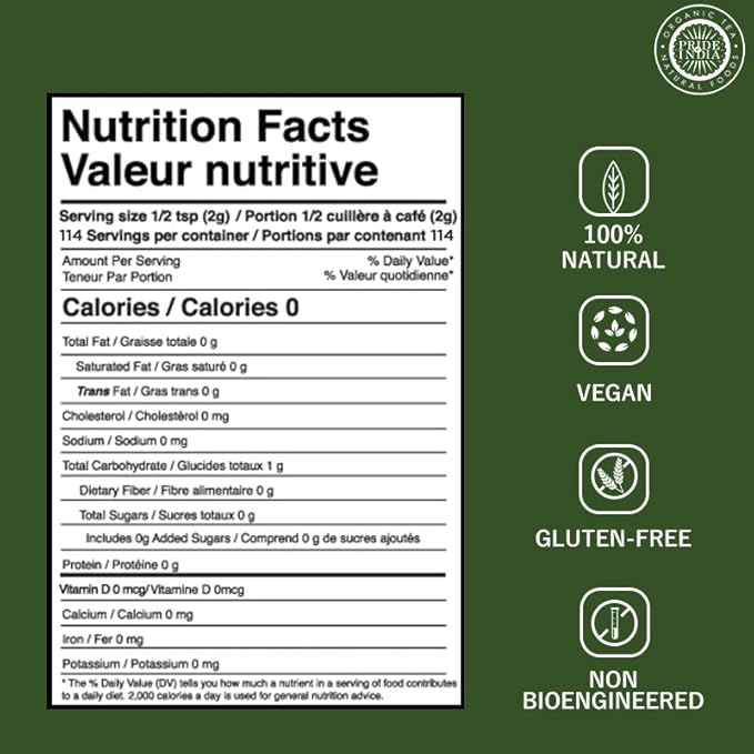 Pride Of India | Natural Neem/Margosa Herb Powder 8 oz (227 gm) | Nutrient-Rich Superfood | Add it