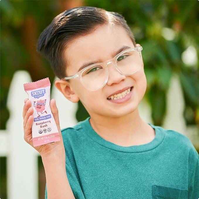 Skout Organic Real Food Bars for Kids Fruit Variety Pack (18 Pack) | Organic Snacks for Kids |