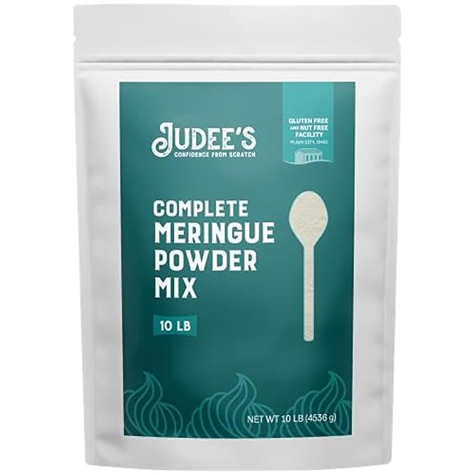 Judee's Gluten Free Complete Meringue Powder Mix Bulk 10 lb - Great for Baking and Decorating - No