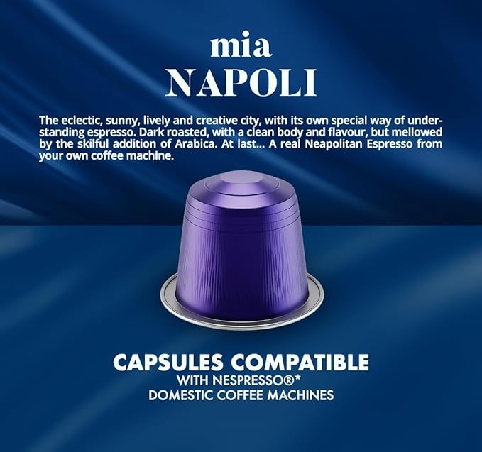 Caffe Borbone Aluminum Coffee Pods, Mia Napoli, Medium Roast, Bold and Intense, Genuine Italian