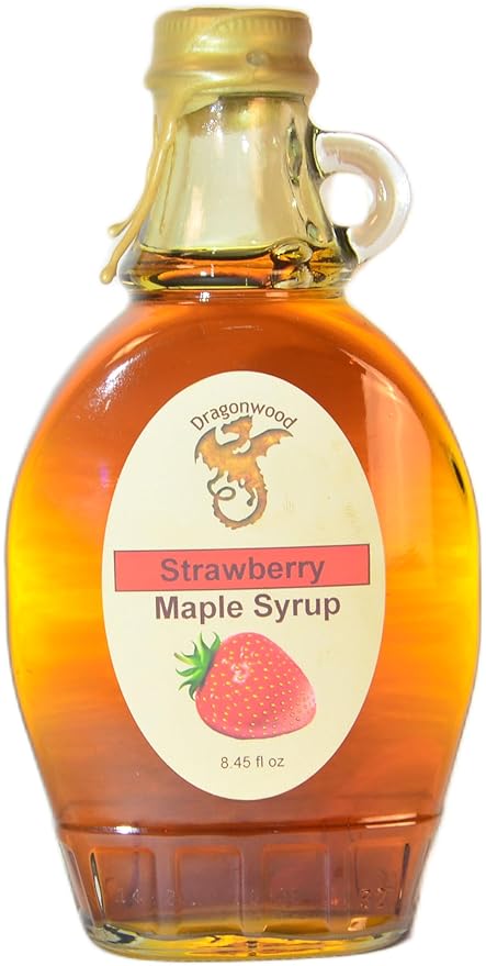 Strawberry Maple Syrup - For Pancakes and Waffles ??Made With Pure Maple Syrup And Natural Flavor