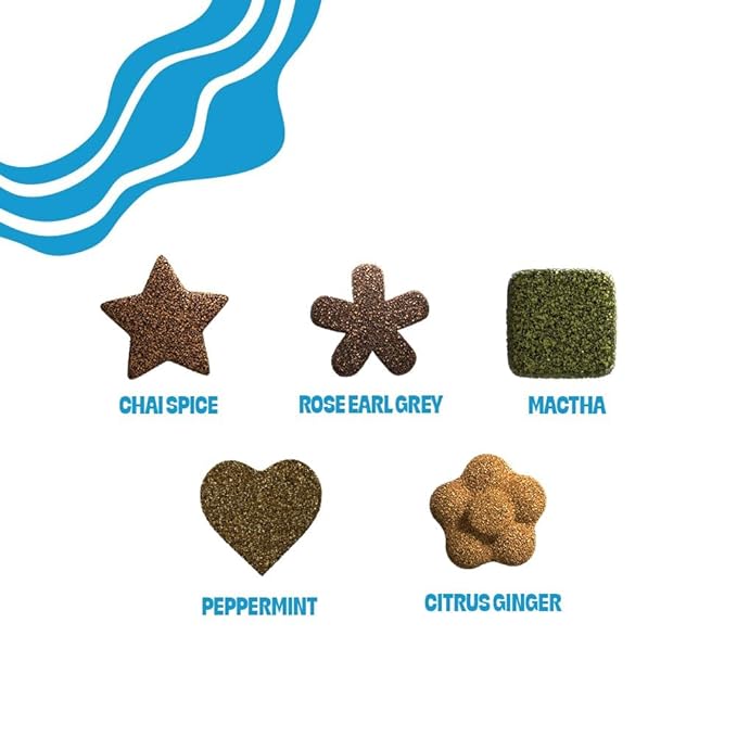 Tea Drops Sampler Box 25 Count | Organic Dissolvable Loose Leaf Tea | Iced or Hot | On-The-Go
