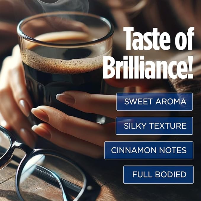VitaCup Genius Instant Coffee Packets, Increase Energy & Focus, Keto Coffee, Serve Hot or Cold