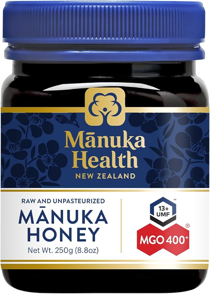 Manuka Health UMF 13+/MGO 400+ Manuka Honey (250g/8.8oz), Superfood, Authentic Raw Honey from New