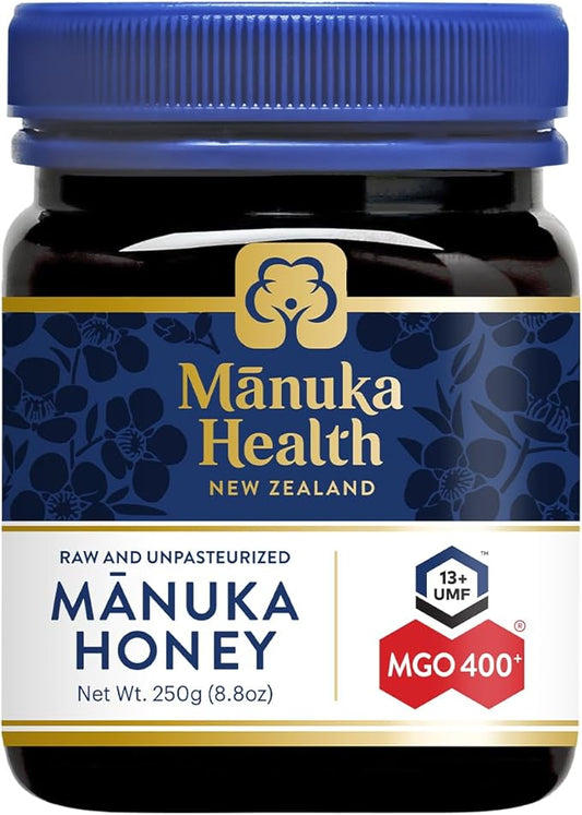 Manuka Health UMF 13+/MGO 400+ Manuka Honey (250g/8.8oz), Superfood, Authentic Raw Honey from New