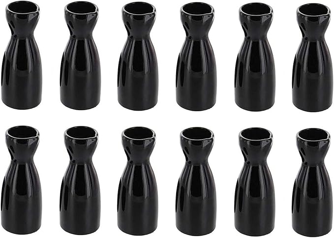 JapanBargain, Porcelain Sake Carafe Sake Bottle for Cold Sake and Hot Sake Microwave Safe (12, 4 oz