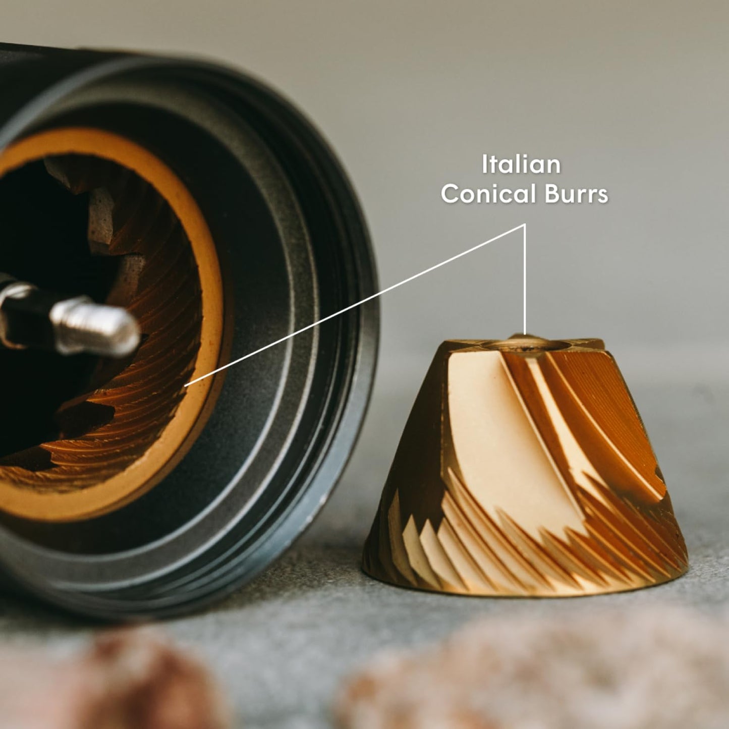 AeroPress Manual Coffee Grinder, Portable Hand Burr Grinder