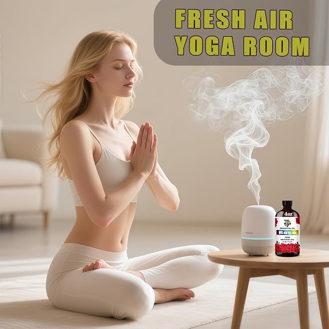 Rose Essential Oil (4 oz/120 ml) ??Rose Oils for Aromatherapy, diffusers, humidifiers, Home