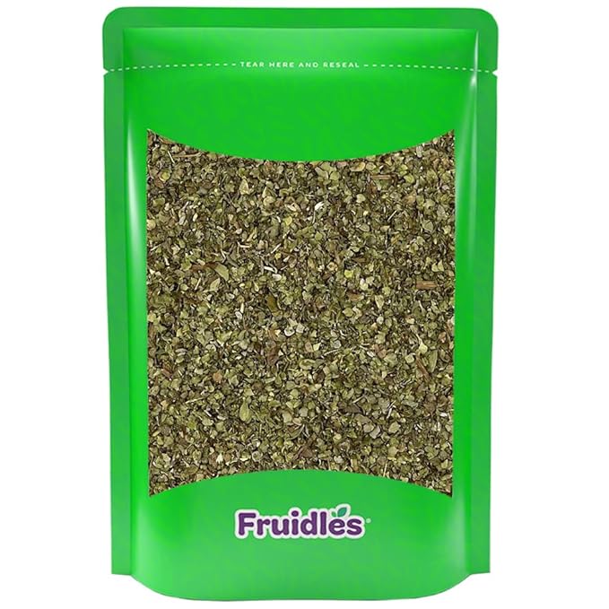 Fruidles Crushed Marjoram Leaves, Marjoram Spice in Resealable Bag, Kosher Certified (4oz Bag)