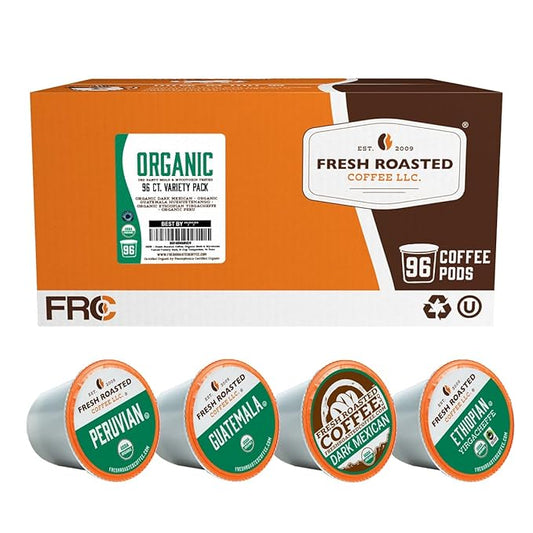 Fresh Roasted Coffee, Organic Mold & Mycotoxin 3rd Party Tested Variety Pack | USDA Organic, Kosher