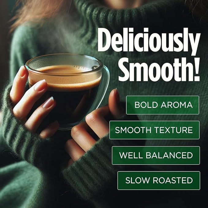 VitaCup Perfect Low Acid Coffee Pods, USDA Organic & Fair Trade, Mycotoxin Free, Dark Roast