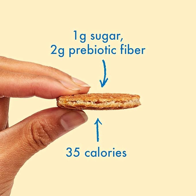 Rip Van Wafels Dutch Caramel & Vanilla Mini Stroopwafels - Low Carb Snacks (3g Net Carbs) - Non GMO