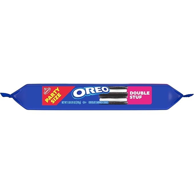 OREO Double Stuf Chocolate Sandwich Cookies, Party Size, 24.95 oz