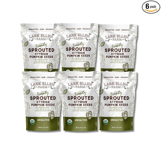 Lark Ellen Farm Sprouted Specialty Gourmet Premium Organic Styrian Pumpkin Seeds from Austria