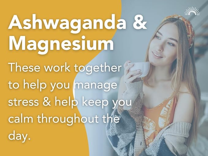 Mindful Morning Sugar Free Hot Chocolate Mix with Organic Ashwagandha and Magnesium Supplements to