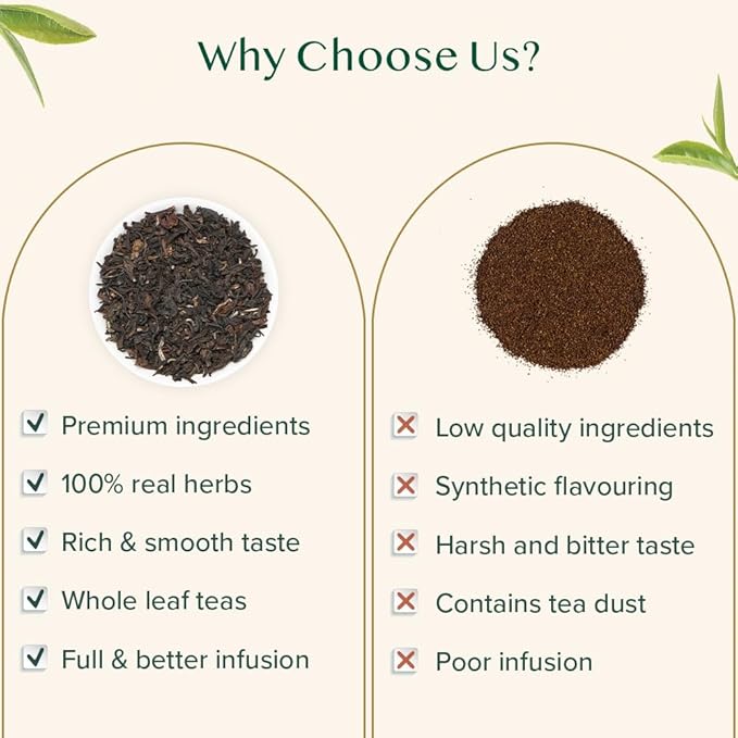 VAHDAM, Darjeeling Tea Leaves From Himalayas 340g (170+ Cups) Pure Unblended Darjeeling Black Loose