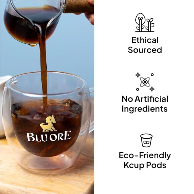 Blu Ore Premium Vietnamese Coffee Pods - Dark Roast - Recyclable Single Serve K-Cup Compatible (24